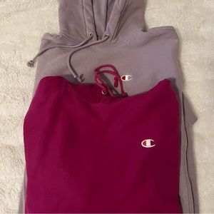 Champion reverse weave hoodies